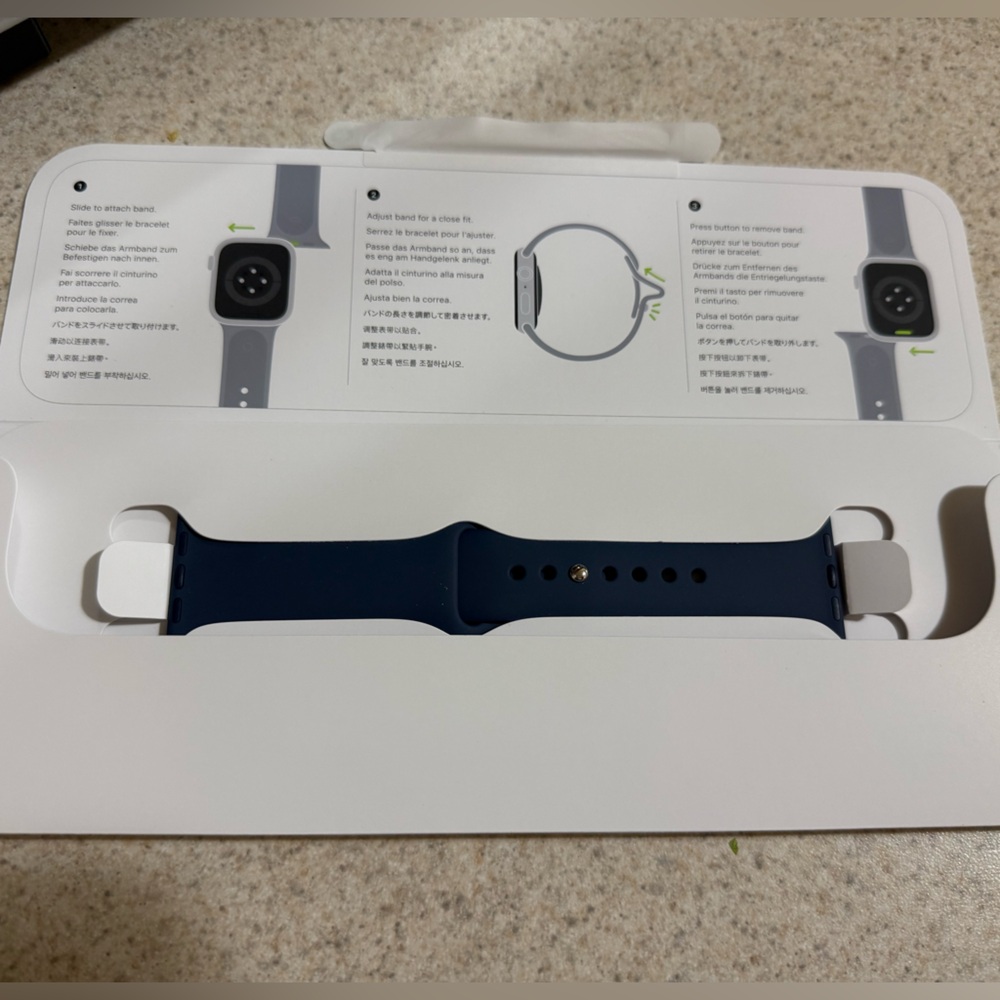 Series 9 Apple Watch Storm Blue Wristband, Size 40mm